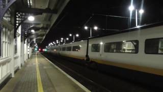 (HD) GBRf 66768 Drags Eurostar 3003/3004 for scrap through Biggleswade working 6X73 - 15/12/16