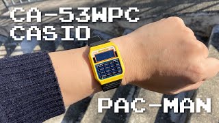 カシオ×パックマンコラボウォッチ！テンキーと8bitデザインで80年代を濃縮融合だ！CASIO CA-53WPC