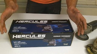 Hercules 4-1/2 Angle Grinder Unbox Review Demonstration