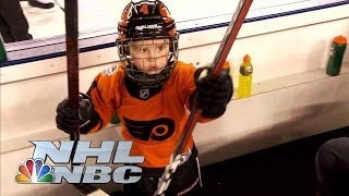 Penguins, Flyers share playing outdoors with families | NHL | NBC Sports