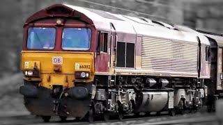 (Ex-EWS) DBC 66 002 passing South Kenton with a water train working Dollands moor sdgs - Daventry