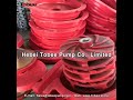 tobee slurry pump polyurethane spare parts for shipping