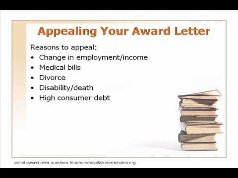 Part 5: More on the Award Letter Part 5: More on the Award Letter