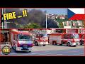 [Prague] Firefighters & Police Rush Towards Huge Plume of Smoke! + Fire Station Visit!