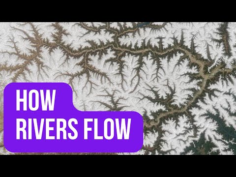 What is dendritic drainage pattern in geography?