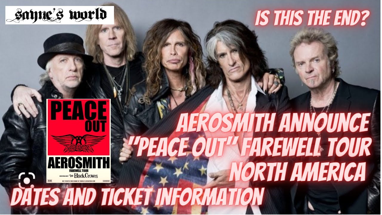 #aerosmith AEROSMITH Announce Farewell PEACE OUT Tour L Dates And ...