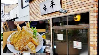 名物！「メガ盛り天丼」と「きざみきつねそば」を食す！！【検証企画】「あんかけにかわるまで」 Japanese soba