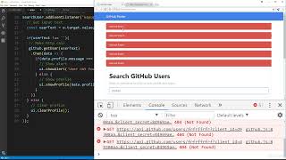 JavaScript API Projects - Github Finder Part 4 - Show Alert Message