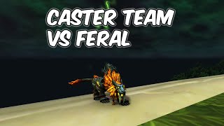 Caster Team vs Feral - 11.0.7 Feral Druid PvP - WoW The War Within