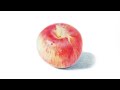 How to Draw a Realistic Red Apple with Colored Pencils
