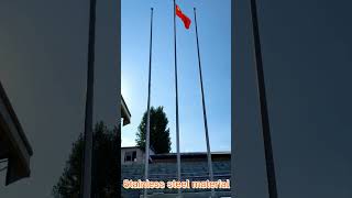 Factory 20ft 30ft 40ft Stainless Steel Outdoor Remote Control Tapered Flagpole