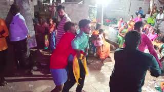 nee illu bangaram kanu song in gaja donga movie surepalli village dance 🕺