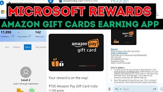 How to use Microsoft Rewards | Amazon Gift Cards earning app | Microsoft Rewards Out of Stock