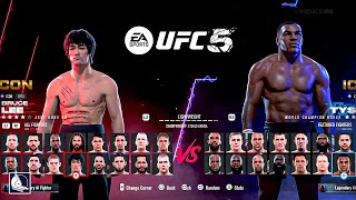UFC 5 - Full Roster, All Fighter likeness, Ratings & More (EA Sports UFC 5)