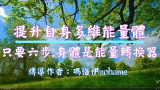 通靈信息【#瑪洛伊aohame】提升自身多維能量體只要六步，身體是能量轉換器😸詳見影片下方有章節概要💕