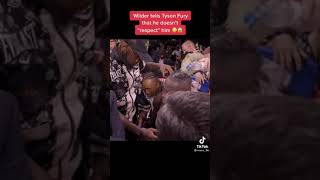 Wilder Telling Tyson Fury He doesnt Want to Show Any Respect | Unseen Footage | Viral TikTok Videos.