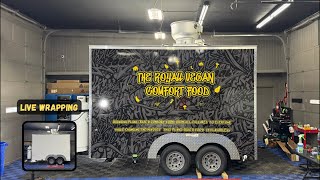 RJTHEWRAPPER  is live! Wrapping a Food Trailer!