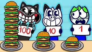 Max Made The Best 100 Layers Burger - RECORD BREAKING Pencilanimation Funny Animated Film