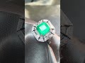 当宝石遇到建筑，祖母绿建筑设计风戒指artdeco emerald ring