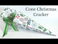 Cone Christmas Cracker Tutorial for Table Favours/Gifts