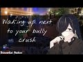 [F4A] Waking up next to your short goth tsundere bully crush [Kissing] [TW] [Tsundere]