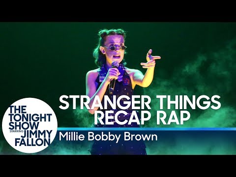 Millie Bobby Brown Raps a Stranger Things Season 1 Recap Millie Bobby Brown Raps a Stranger Things Season 1 Recap