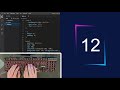 ASMR Programming - Reverse Countdown Card using Html CSS & Javascript - No Talking