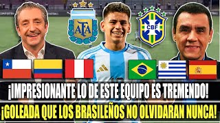 ¡GOLEADA ESCANDALOSA! PRENSA INTERNACIONAL REACCIONO ASI   ARGENTINA SUB 20 VS BRASIL SUB 20 (6-0).