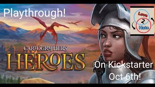 Playthrough of Cartographers Heroes - Coming to Kickstarter Soon!