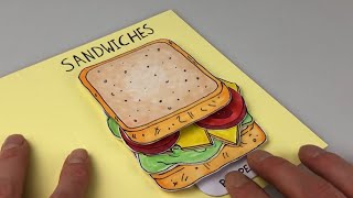 PopUptober Day 13 - Sandwich 🥪 pop-up card recipe