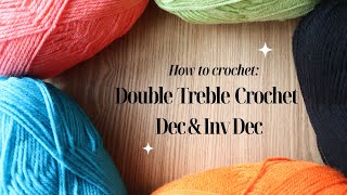 US Double Treble Crochet Decrease & Invisible Decrease - 🧶 BEGINNER FRIENDLY CROCHET TUTORIAL 🧶