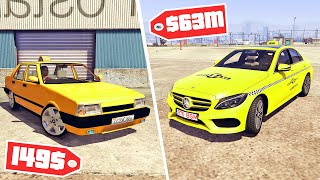 سيارة أجرة 149 دولار ضد تاكسي 63 مليون دولار | GTA V Cheapest Taxi vs Expensive Taxi