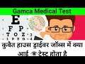 कुवैत हाउस ड्राइवर जॉब में क्या आई 👁️ टेस्ट होता है | Gamca medical