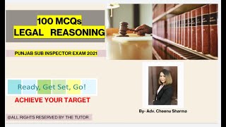 LEGAL REASONING- PUNJAB SUB INSPECTOR Exam 2021/CLAT/Judiciary/Law/All Punjab and India level exams