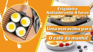 Frigideira antiaderente 4 furos