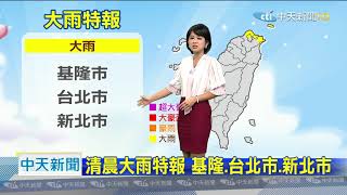 20200925中天新聞　【氣象】東北風影響　今降溫有雨　出門請帶傘