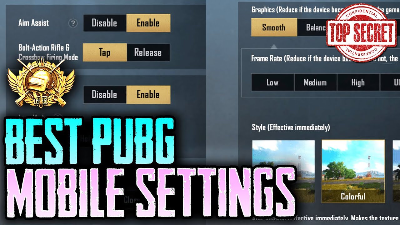 BEST SETTINGS TO IMPROVE IN PUBG Mobile - YouTube