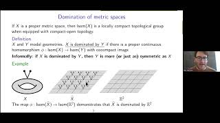 Alex Margolis; Model geometries dominated by locally finite graphs