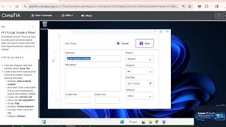 CompTIA A+ 11.1.13 Lab | Create a Ticket | Step-by-Step Help Desk Guide