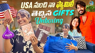 USA నుంచి నా Family తెచ్చిన Gifts🎁 Unboxing || Rhythm \u0026 Routine || Tamada Media