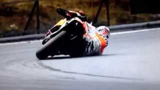 Incredible turn 68 degrees for Marc Marquez