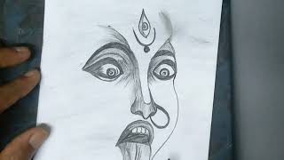 Kali thakur drawing , Kali mata drawing ,Drawing tutorial ,Easy drawing step by step @SubhaArtMagic