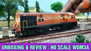 HO Scale Indian Railways WDM3A Diesel Loco Unboxing, Review \u0026 Run | HO Scale Train | train video