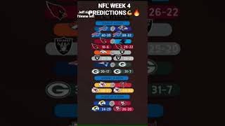 NFL Week 4 Predictions