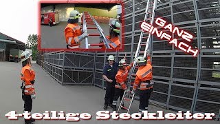 4 teilige Steckleiter - schnell und sicher aufgebaut