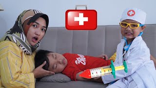 DAVIN PUSING BELAJAR PURA PURA PINGSAN _ Drama Anak Main Dokter Dokteran| Davino Vlog
