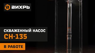 Скважинный насос ВИХРЬ СН-135 в работе