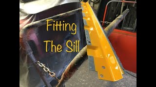 Classic Mini Clubman Budget Restoration - Outer Sill Fitting