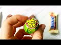 satisfying video rainbow chupa chups lollipops candies opening asmr