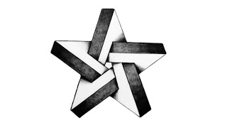 Easy way to draw an impossible 3D star step by step